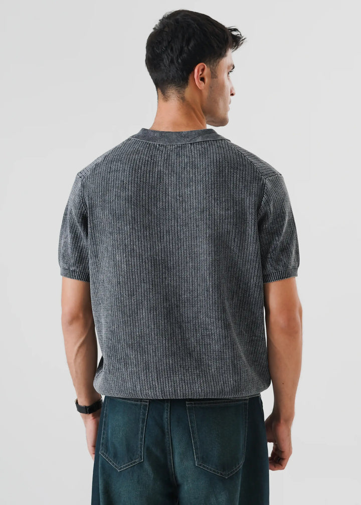 Artezan Inc RTW Solids Cotton Polo Carbon Washed Casual Collection