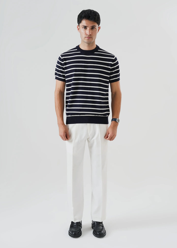 Artezan Inc RTW Solids Cotton T-Shirt Stripped Knit Casual Collection