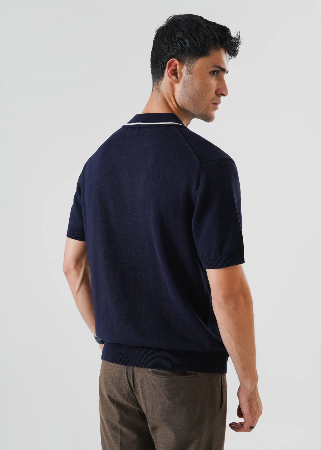 Artezan Inc RTW Solids Cotton Polo Quarter Zipper Casual Collection