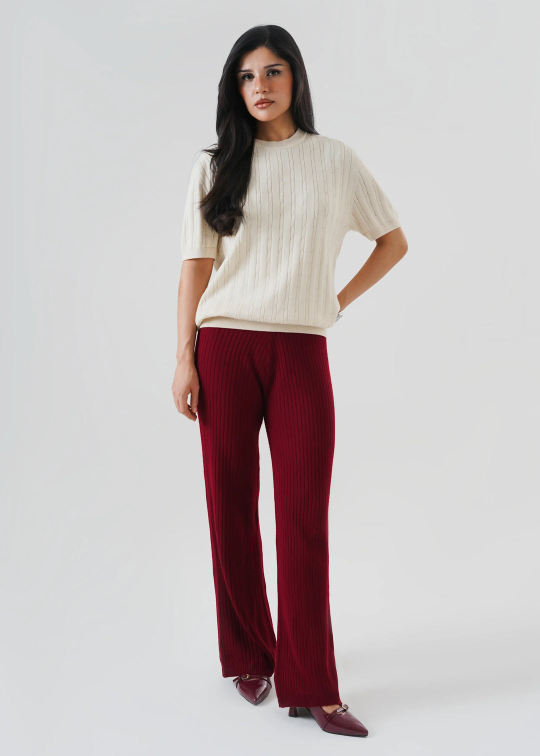 Artezan Inc RTW Solids Cotton T-Shirt Cable Kora Casual Collection