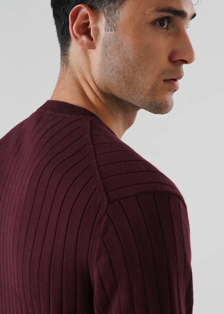 Artezan Inc RTW Solids Cotton T-Shirt Needle Henley Grape Casual Collection
