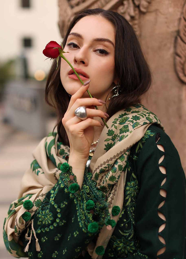 Poshima by Charizma Unstitched Embroidered Leather Peach 3 Piece Suit CHR26UPL PSW6-03 - Winter Collection