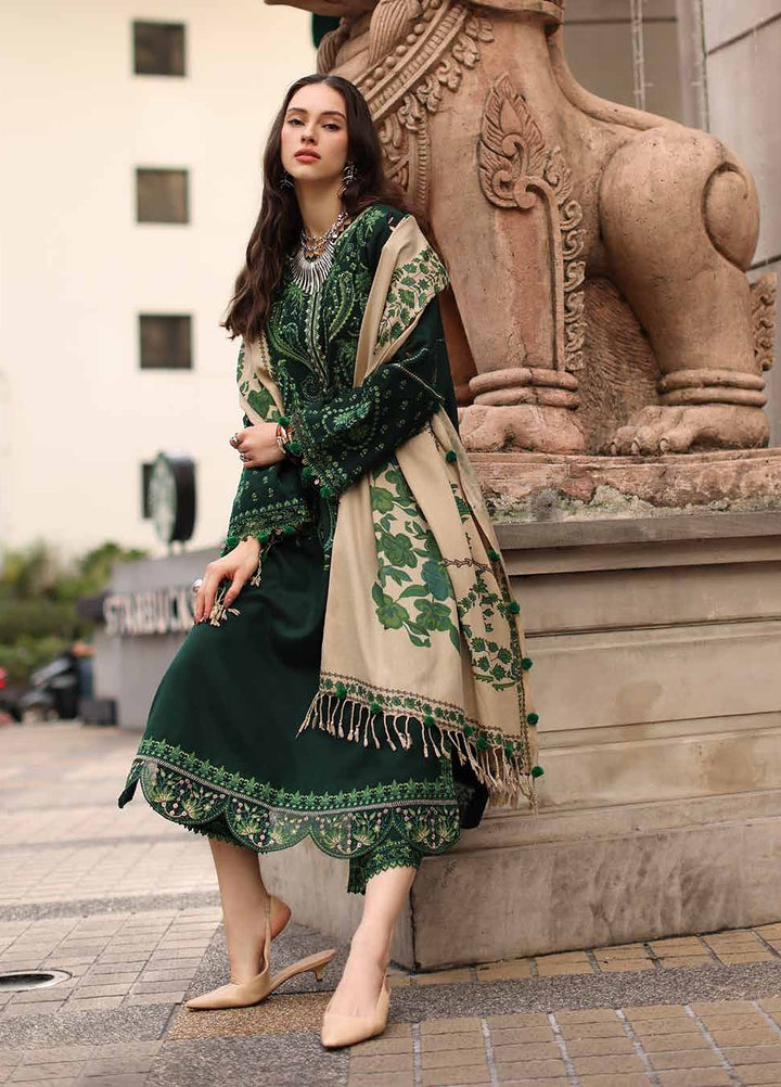 Poshima by Charizma Unstitched Embroidered Leather Peach 3 Piece Suit CHR26UPL PSW6-03 - Winter Collection