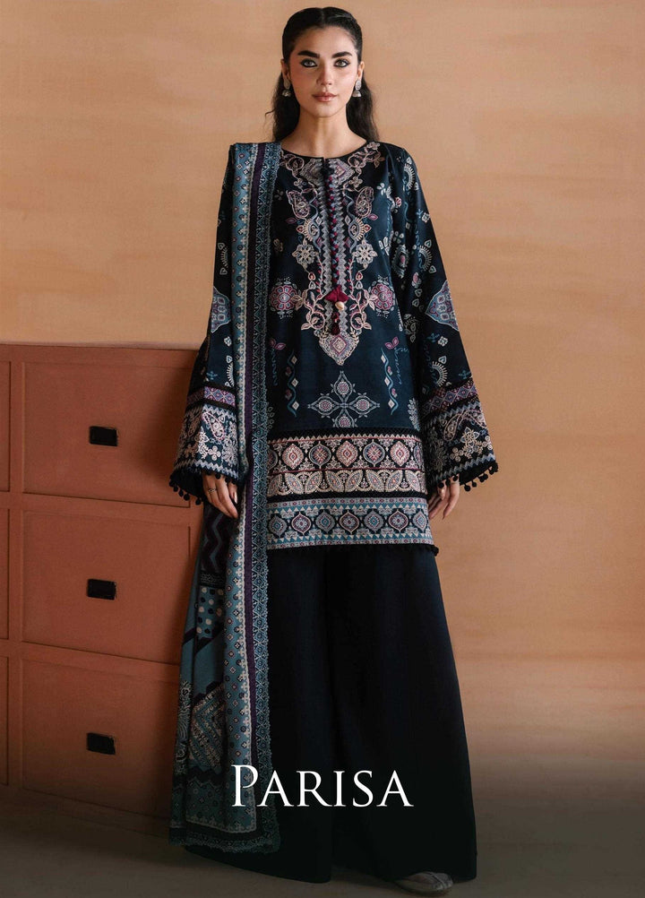 One Nation by Florent Unstitched Printed Viscose 3 Piece Suit FL26UON Parisa - Casual Collection