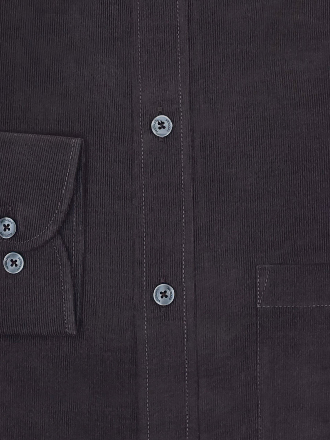 Brumano Ready To Wear Shirts Men 1 Piece Cotton Pecan Brown Corduroy Shirt Exclusive 0-32-023-2068 - Summer Collection