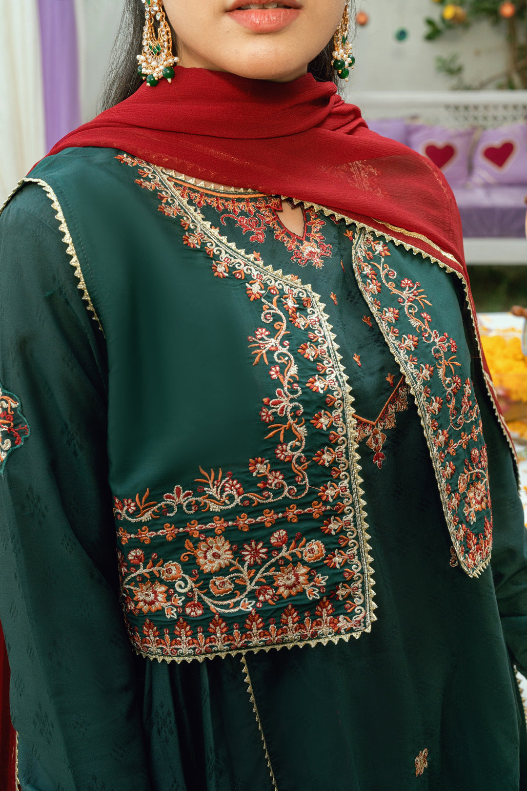 Omal by Komal Pret 3 Piece Dobby Suit Nayab- Festive Collection