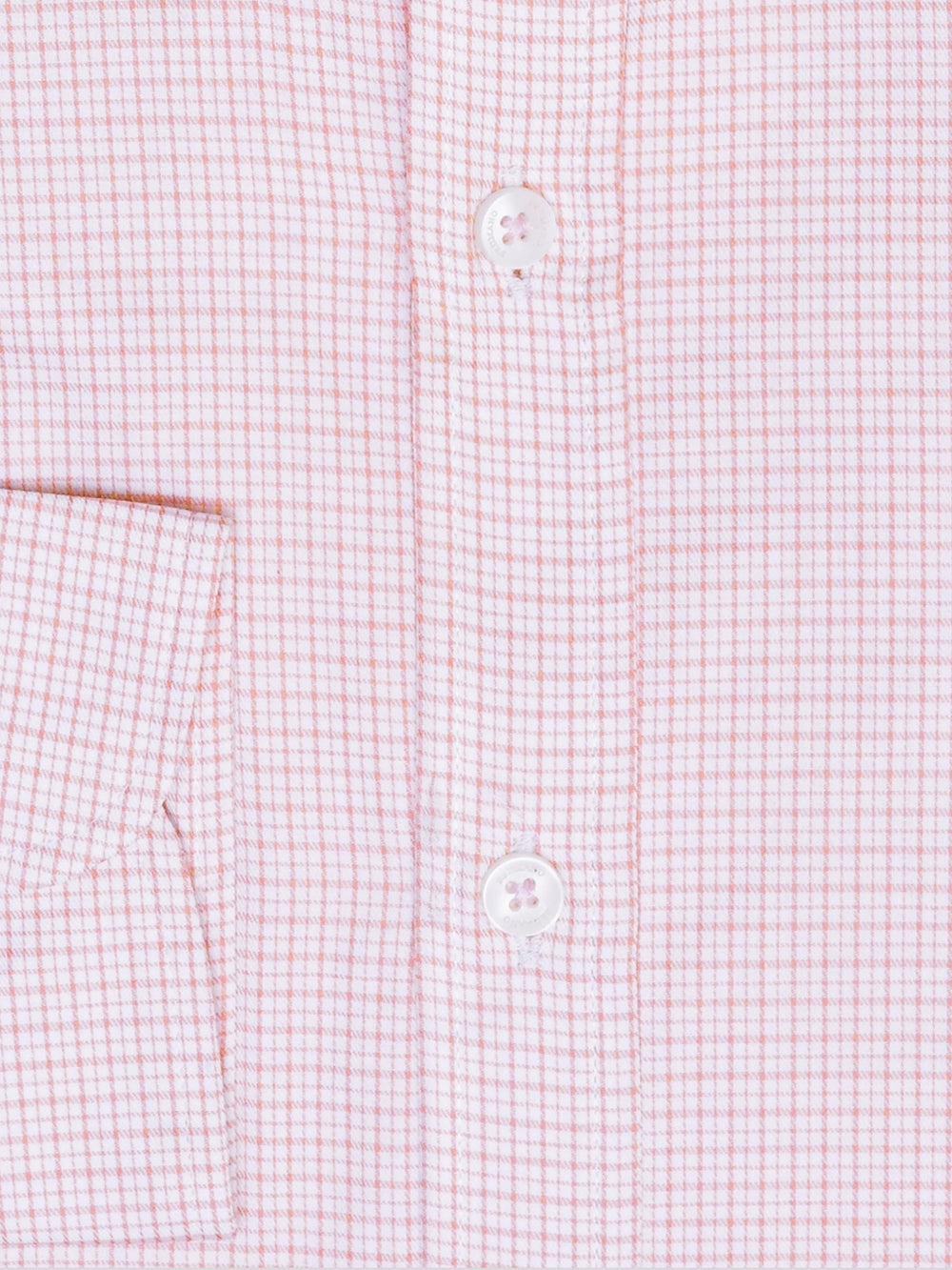 Brumano Ready To Wear Shirts Men 1 Piece Cotton Pink Gingham Button Down Formal Shirt 0-32-025-4380 - Summer Collection