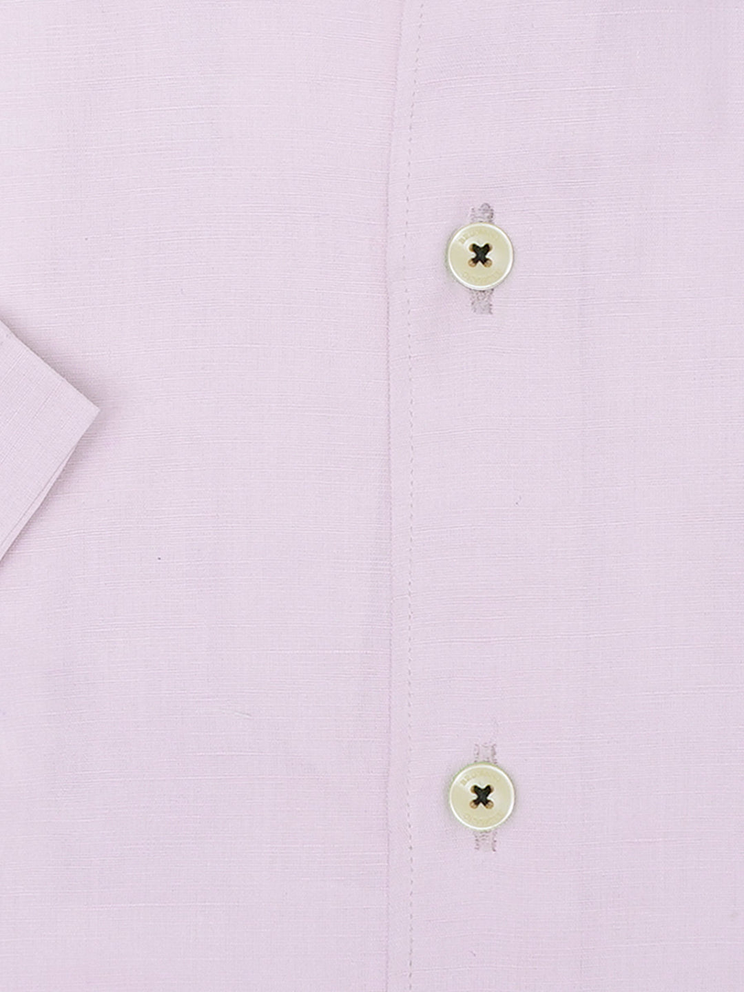 Brumano Ready To Wear Shirts Men 1 Piece Cotton Pink Light Weight Linen Half Sleeve Shirt 0-33-025-3364 - Summer Collection