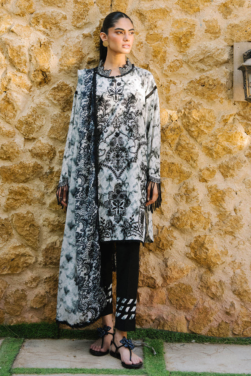 Mitti ki Khusboo by Gul Ahmed Unstitched Embroidered Lawn 3 Piece Suit GA26UMK PR-62002 - Summer Collection