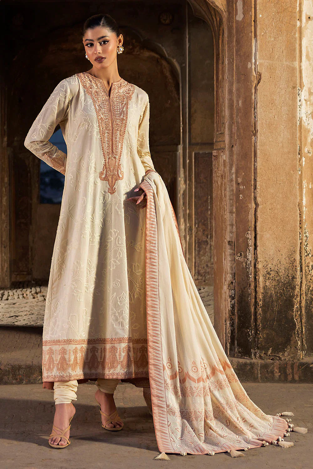 Mitti ki Khusboo by Gul Ahmed Unstitched Embroidered Lawn 3 Piece Suit GA26UMK DN-62038 - Summer Collection