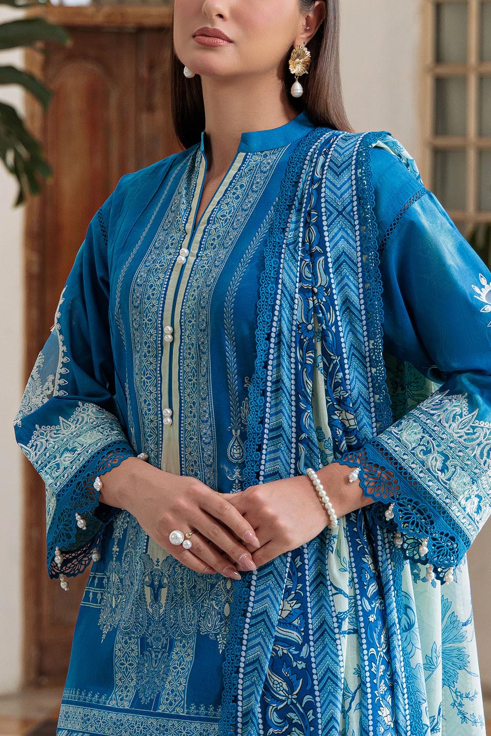 Mitti ki Khusboo by Gul Ahmed Unstitched Embroidered Lawn 3 Piece Suit GA26UMK CL-52074 - Summer Collection