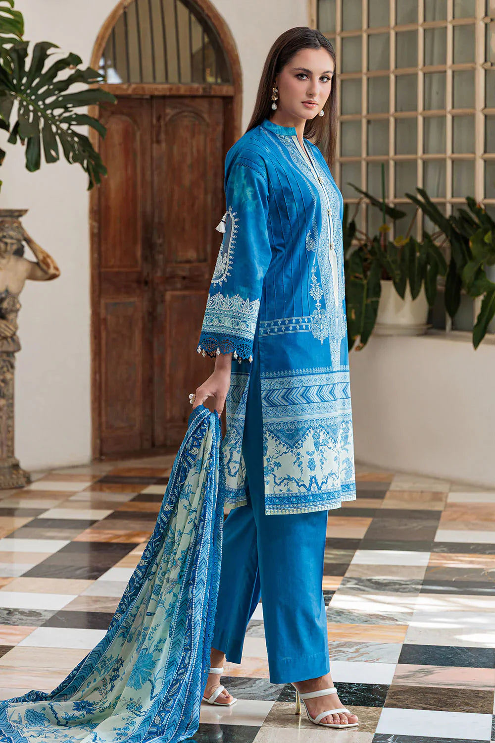 Mitti ki Khusboo by Gul Ahmed Unstitched Embroidered Lawn 3 Piece Suit GA26UMK CL-52074 - Summer Collection