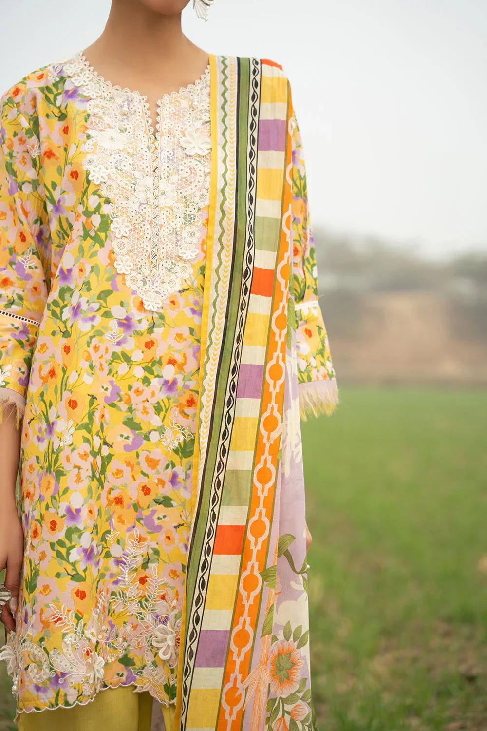 Mitti ki Khusboo by Gul Ahmed Unstitched Embroidered Lawn 3 Piece Suit GA26UMK CL-62036 - Summer Collection