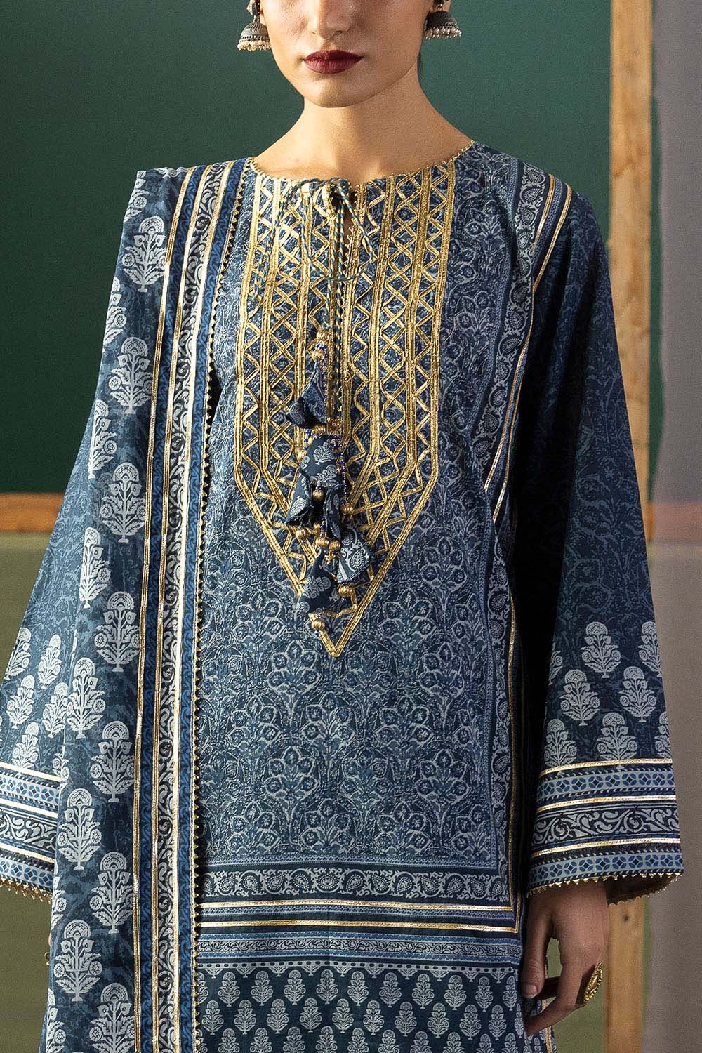 Heritage by Gul Ahmed Unstitched Embroidered Lawn 3 Piece Suit GA26UFH CL-62039 - Summer Collection