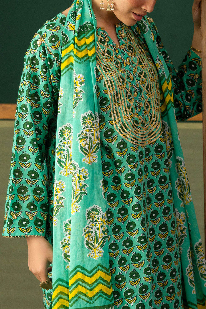 Heritage by Gul Ahmed Unstitched Embroidered Lawn 3 Piece Suit GA26UFH CL-62044 - Summer Collection