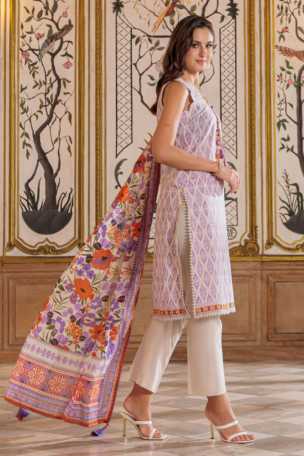 Mitti ki Khusboo by Gul Ahmed Unstitched Embroidered Lawn 3 Piece Suit GA26UMK CL-62185 - Summer Collection