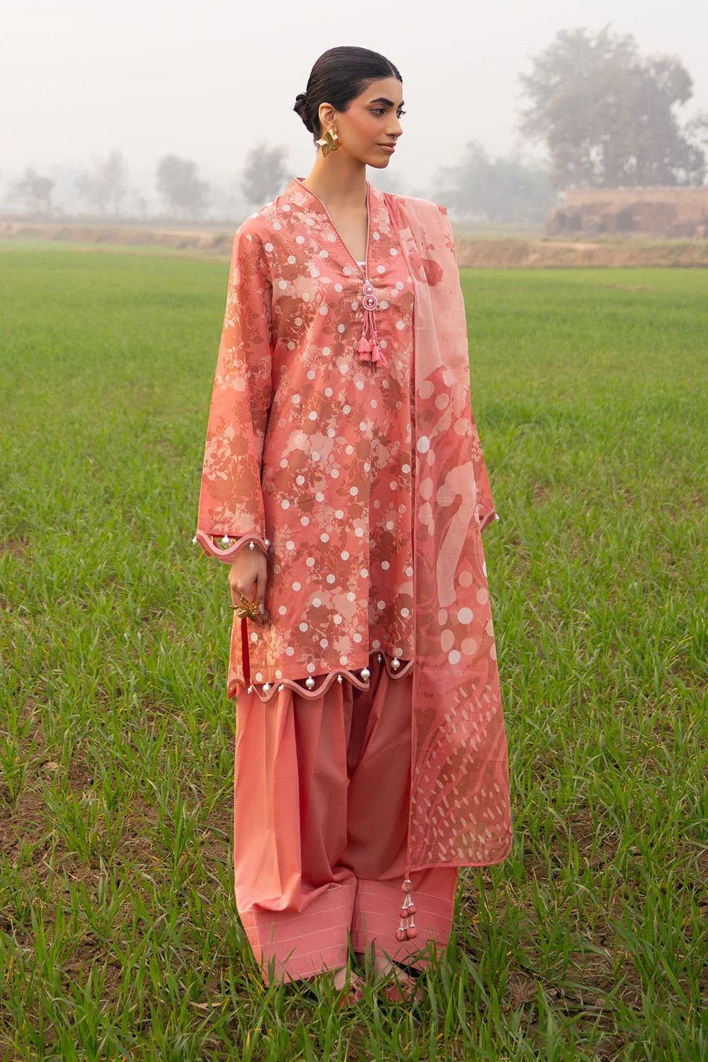 Mitti ki Khusboo by Gul Ahmed Unstitched Embroidered Lawn 3 Piece Suit GA26UMK CL-62213 - Summer Collection
