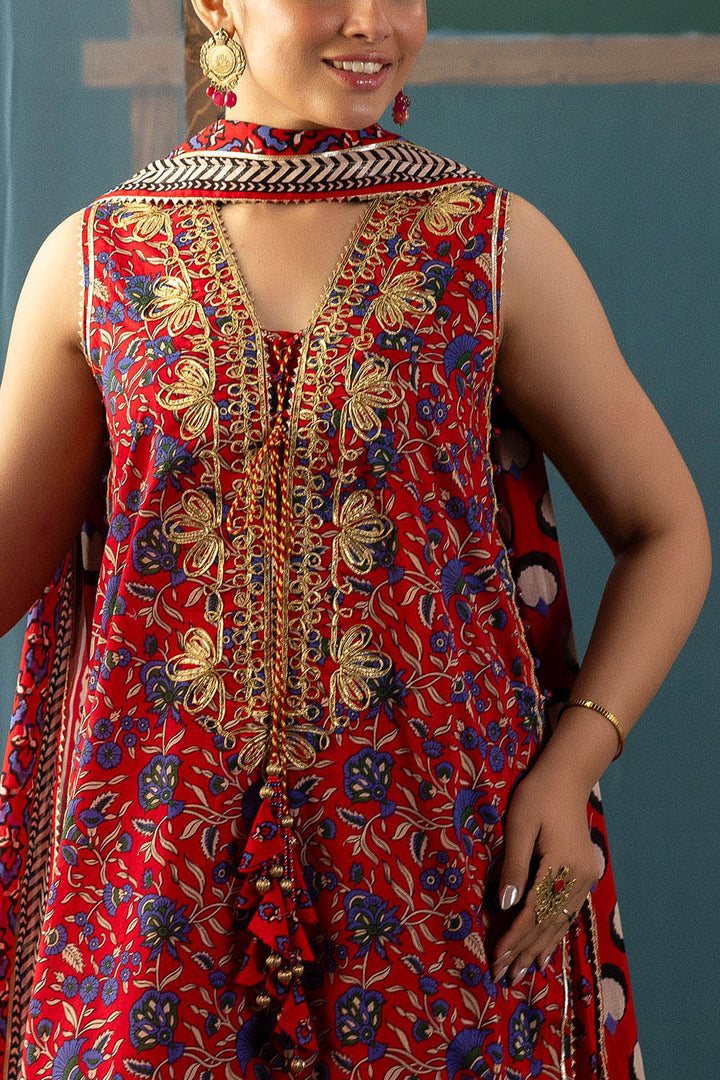 Heritage by Gul Ahmed Unstitched Embroidered Lawn 3 Piece Suit GA26UFH CL-62040 - Summer Collection