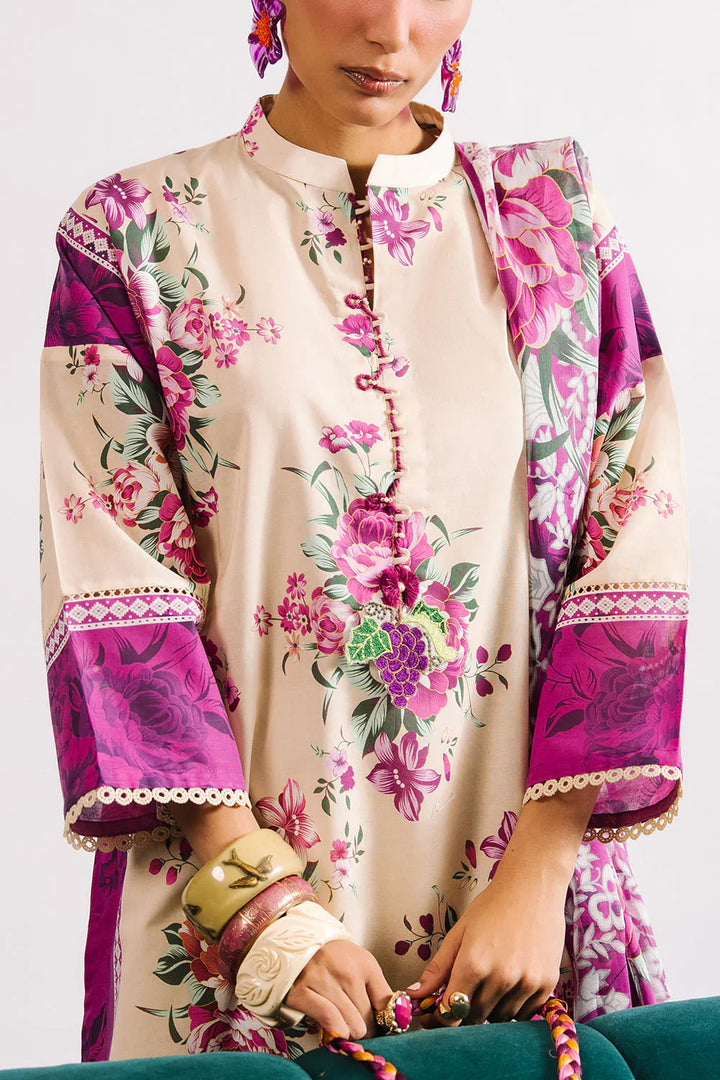 Heritage by Gul Ahmed Unstitched Printed Lawn 3 Piece Suit GA26UFH CL-62137 - Summer Collection