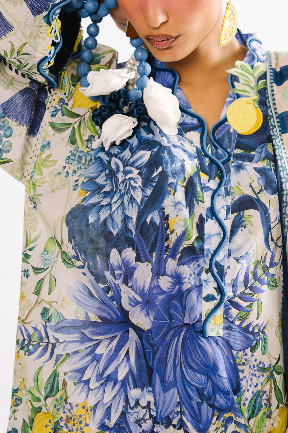 Heritage by Gul Ahmed Unstitched Printed Lawn 3 Piece Suit GA26UFH CL-62144 - Summer Collection