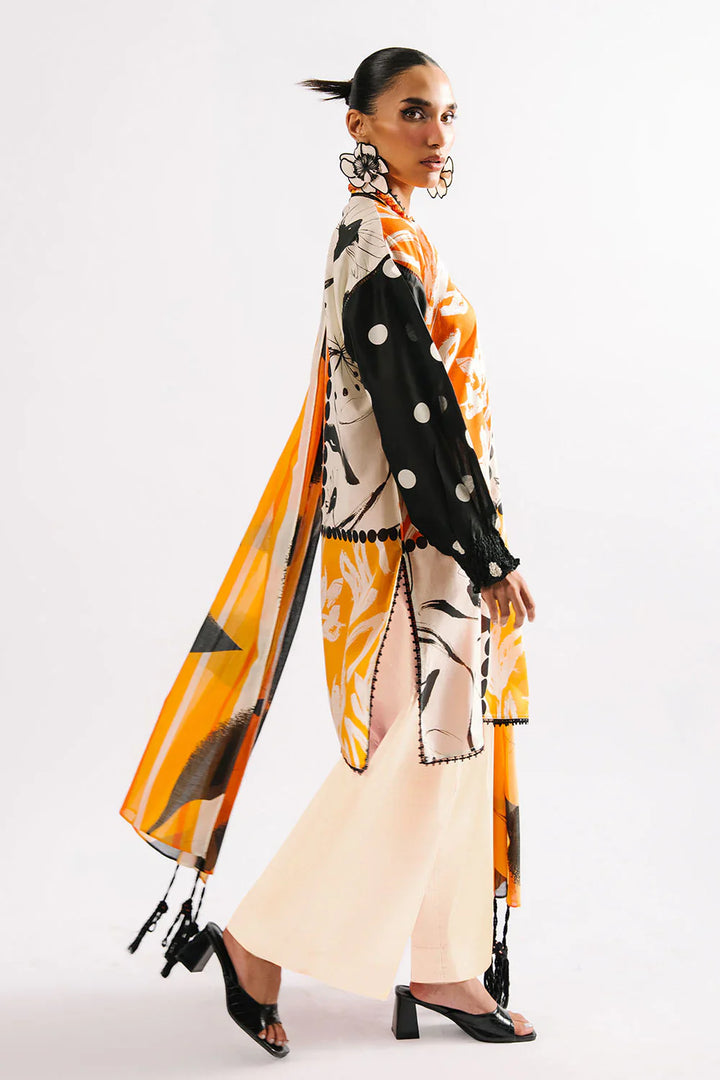 Heritage by Gul Ahmed Unstitched Printed Lawn 3 Piece Suit GA26UFH CL-62159 - Summer Collection