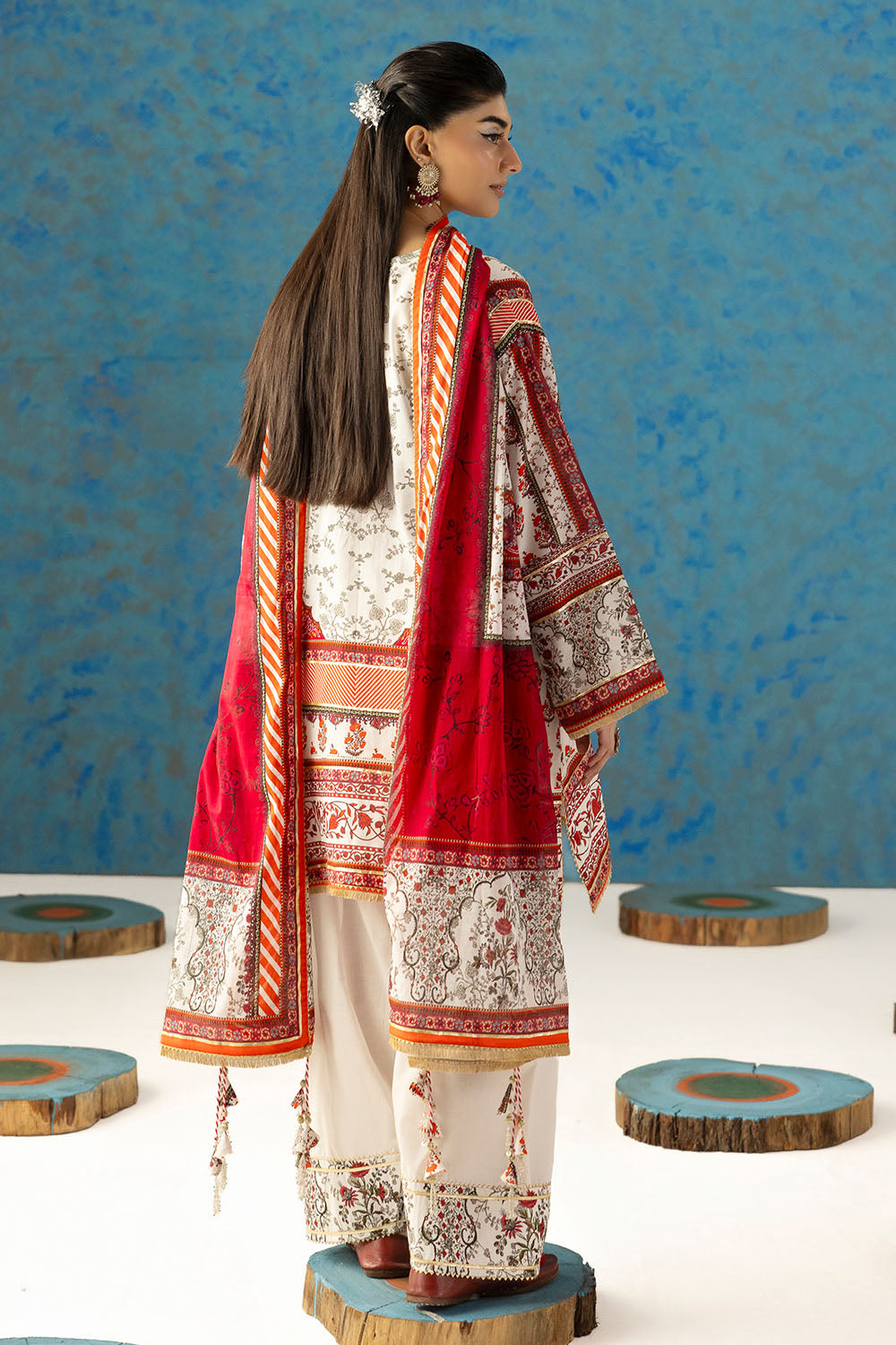 Heritage by Gul Ahmed Unstitched Printed Lawn 3 Piece Suit GA26UFH CL-62181 - Summer Collection