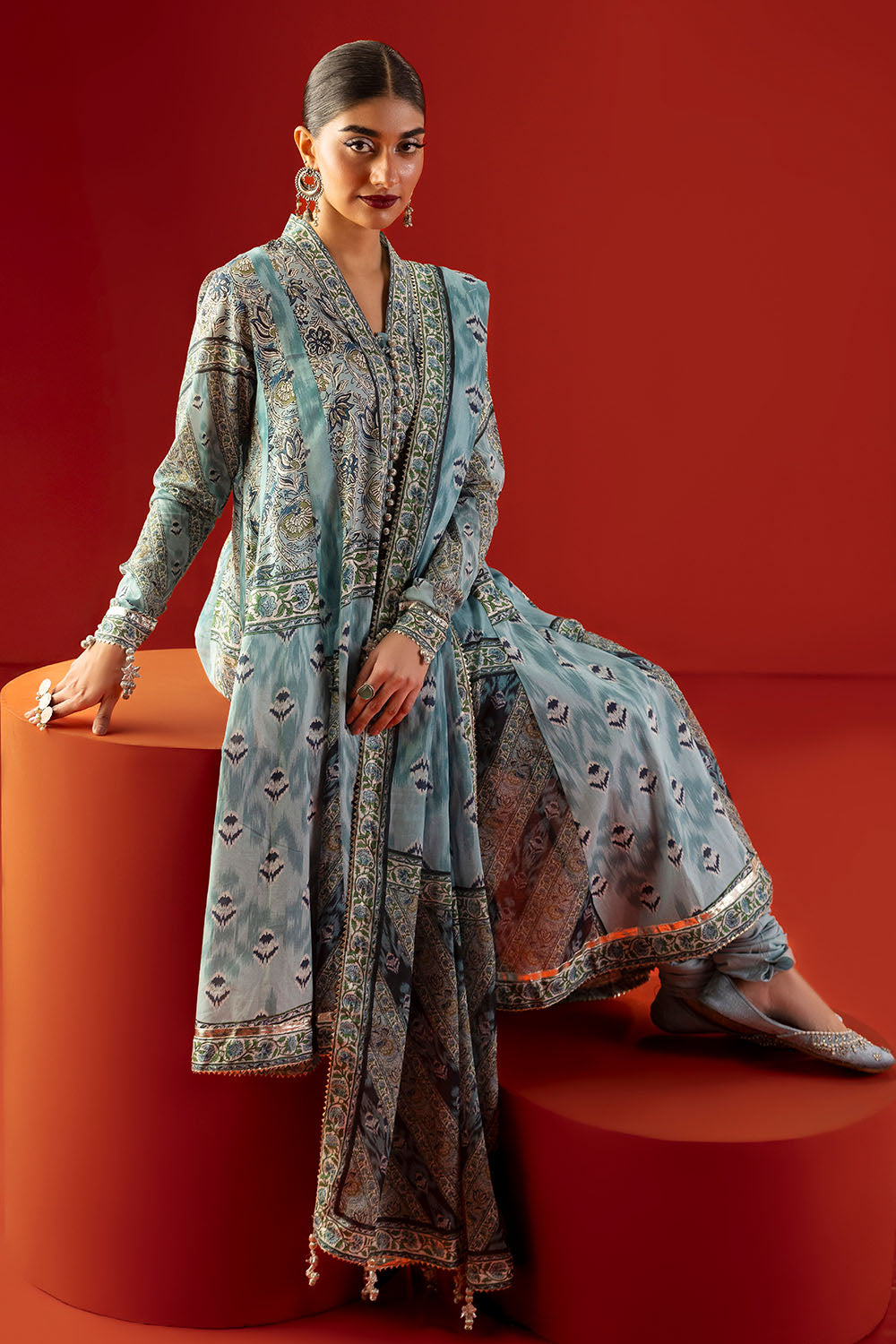 Heritage by Gul Ahmed Unstitched Printed Lawn 3 Piece Suit GA26UFH CL-62303 - Summer Collection