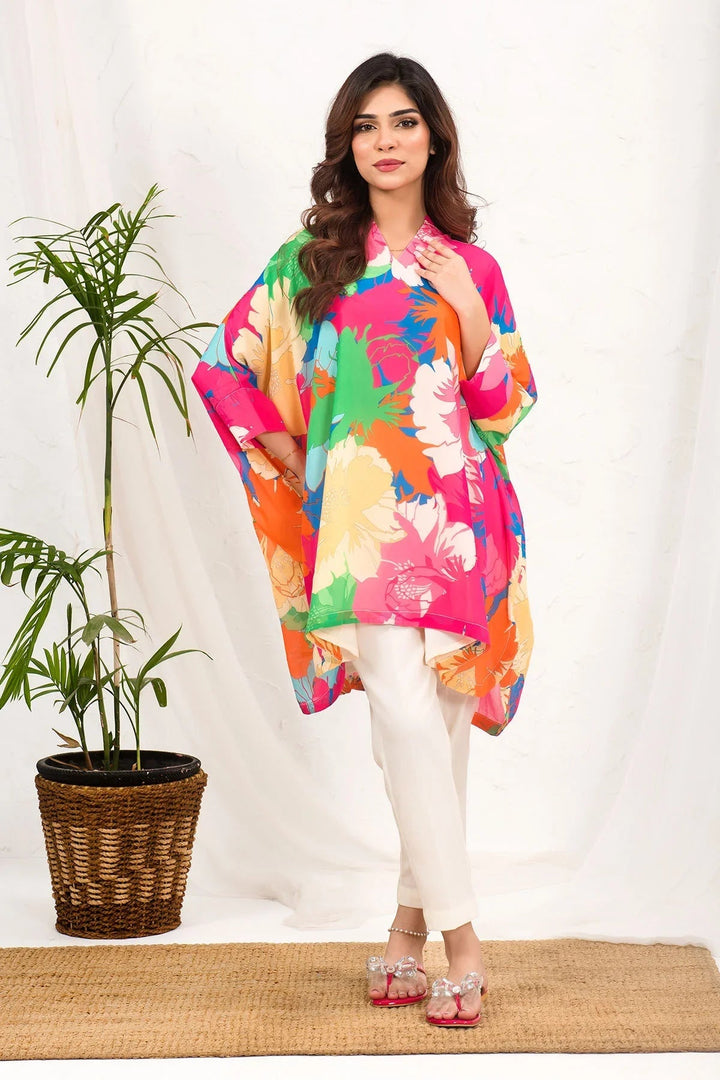 Ochre RTW Printed Girls 1 Piece Georgette Top SOWC-05 - Winter Collection