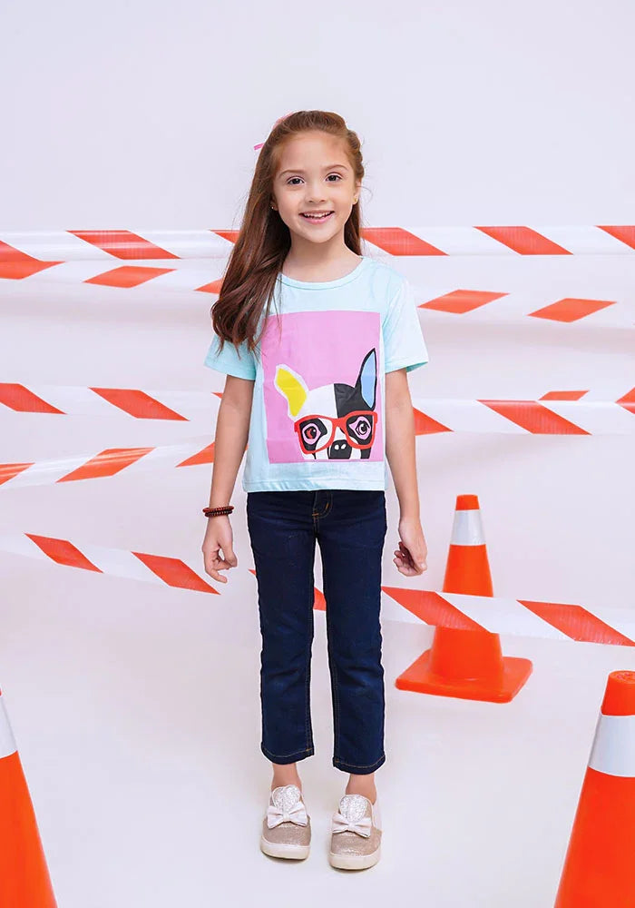 Ochre RTW Printed Cotton T-Shirt Girls 1 Piece OGK-211 - Summer Collection