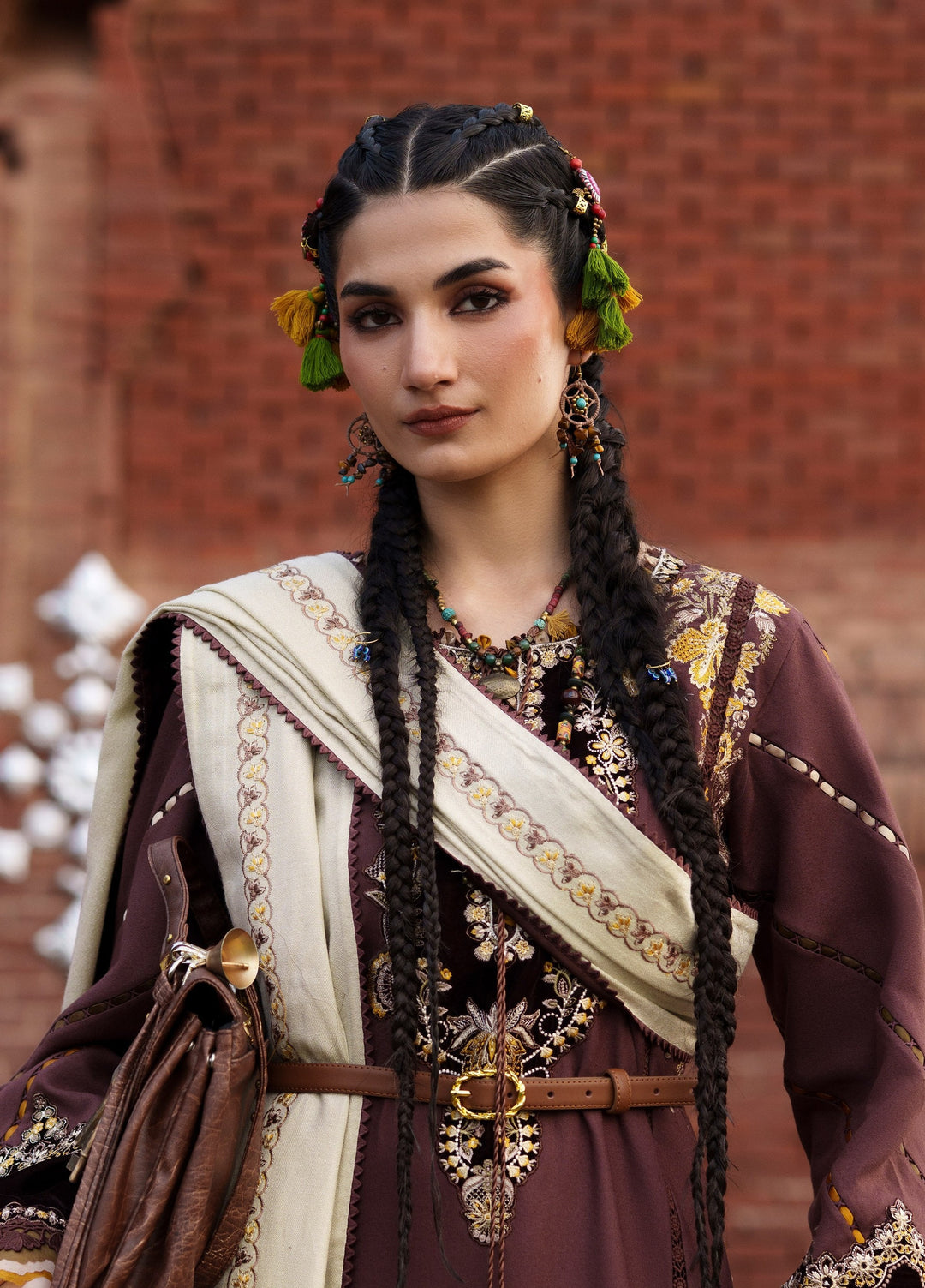 Gulnar by Bin Ilyas Unstitched Embroidered Karandi 3 Piece Suit BI26UGK 1015A - Festive Collection