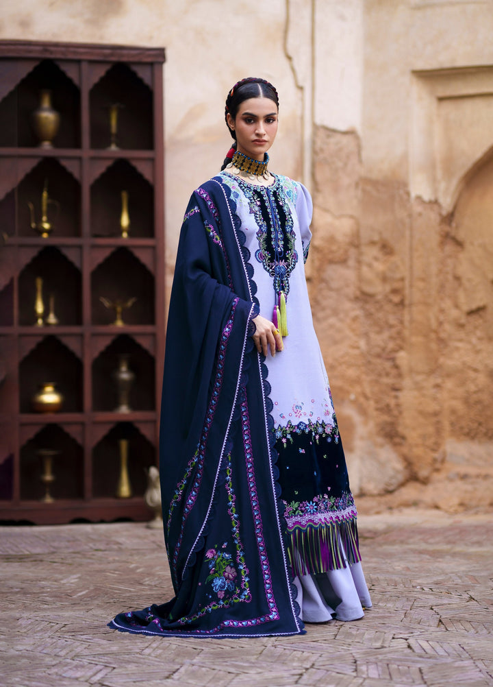 Gulnar by Bin Ilyas Unstitched Embroidered Karandi 3 Piece Suit BI26UGK 1015B - Festive Collection
