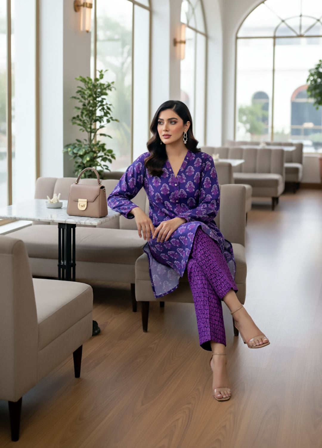 Lakhany Pret Printed Khaddar 2 Piece Suit LG-RK-0024