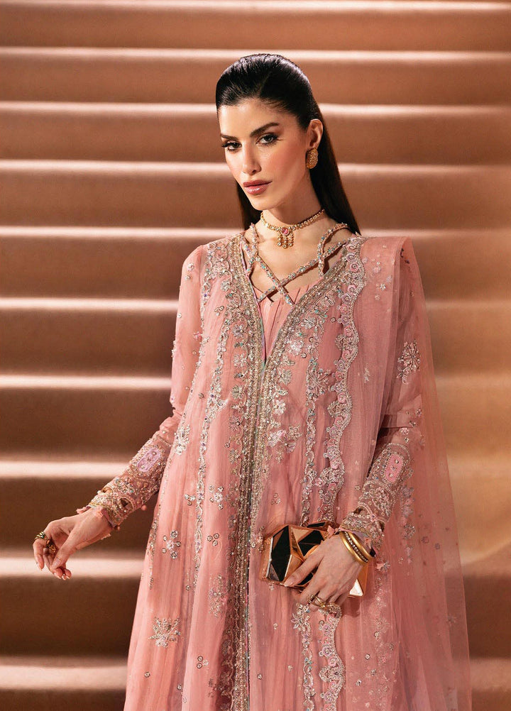 Elirah by Qalamkar Unstitched Embroidered Organza 3 Piece Suit QLK26UE Aurelia QMF-01 - Wedding Collection