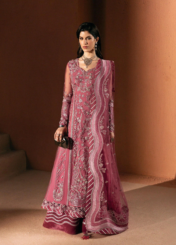 Elirah by Qalamkar Unstitched Embroidered Net 3 Piece Suit QLK26UE Marielle QMF-03 - Wedding Collection