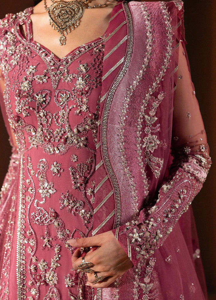 Elirah by Qalamkar Unstitched Embroidered Net 3 Piece Suit QLK26UE Marielle QMF-03 - Wedding Collection