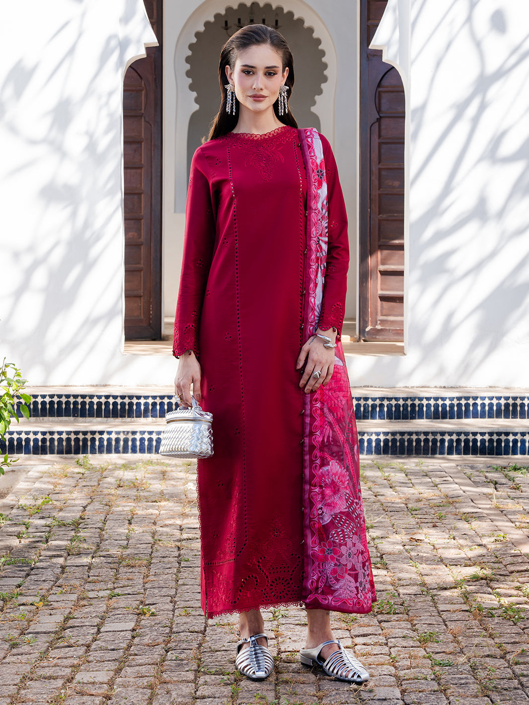 Dareen by Izel Unstitched Embroidered Lawn 3 Piece Suit Rangrez - Eid Collection