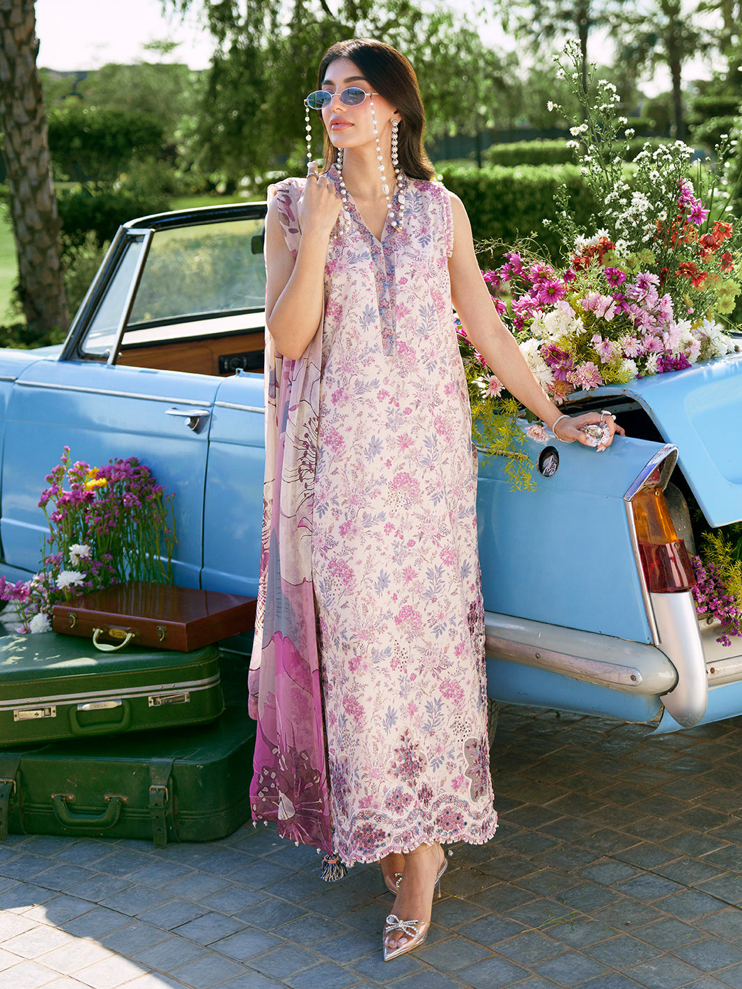 Sunset Muse by Izel Unstitched Embroidered Lawn 3 Piece Suit Reve - Eid Collection