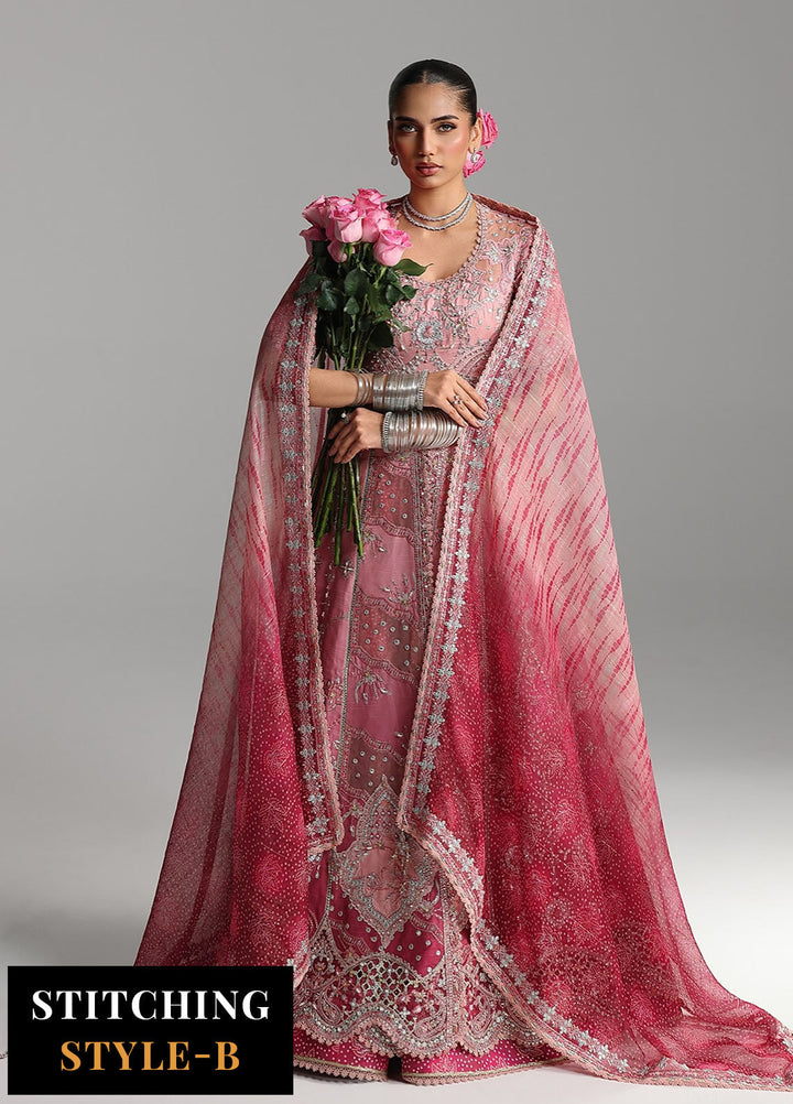 Shadmani by Qalamkar Embroidered Raw Silk Suits Unstitched 3 Piece QLM25SW RH-05 Rahmah - Wedding Collection