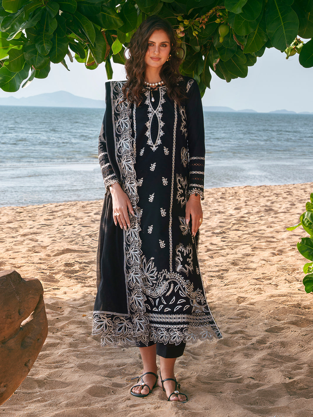 Summer Wine by Izel Unstitched Embroidered Lawn 3 Piece Suit RHEA - Eid Collection
