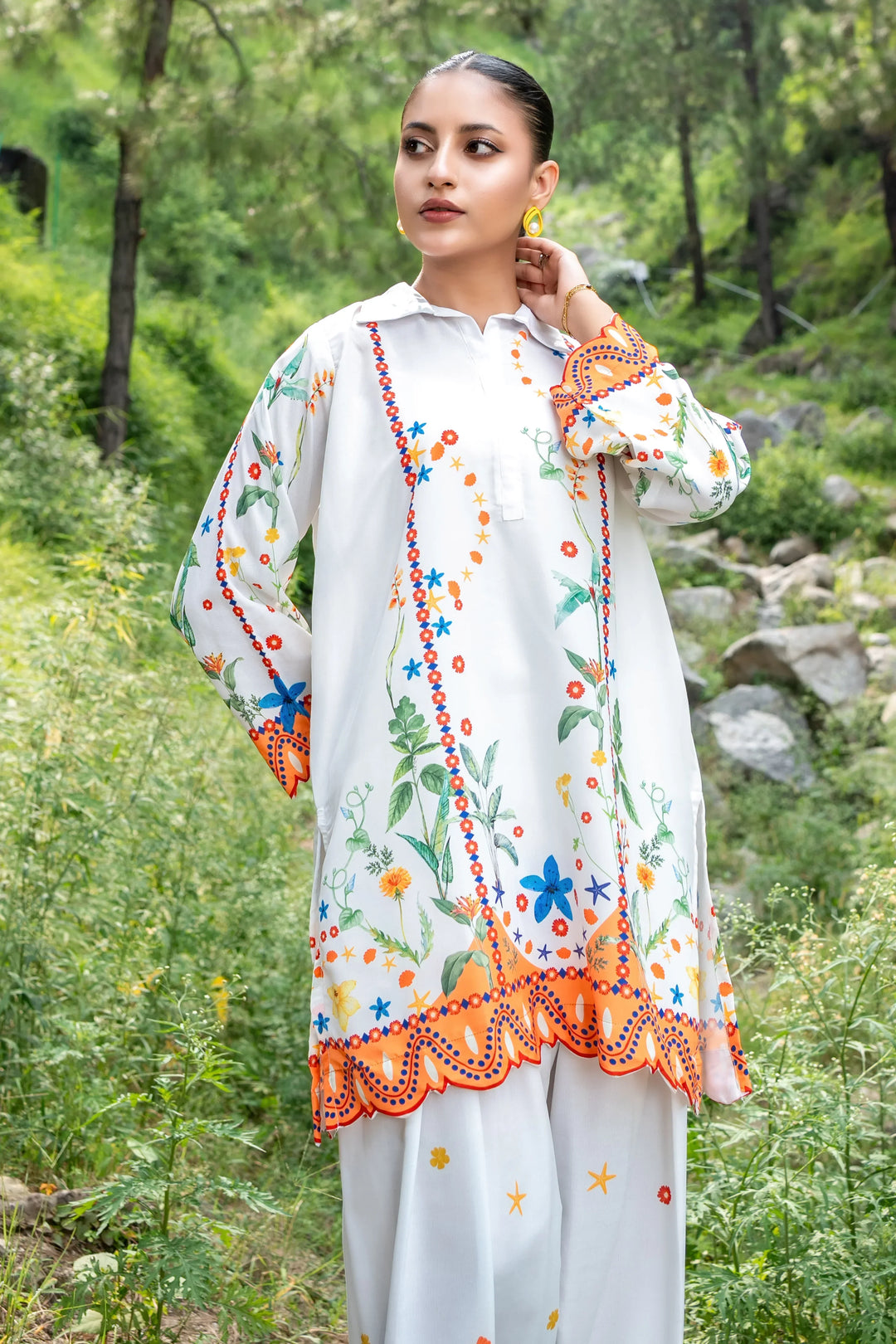 Dhaga Women Pret Printed 2 Piece poly cambric Rita SS25DSP322 - Summer Collection