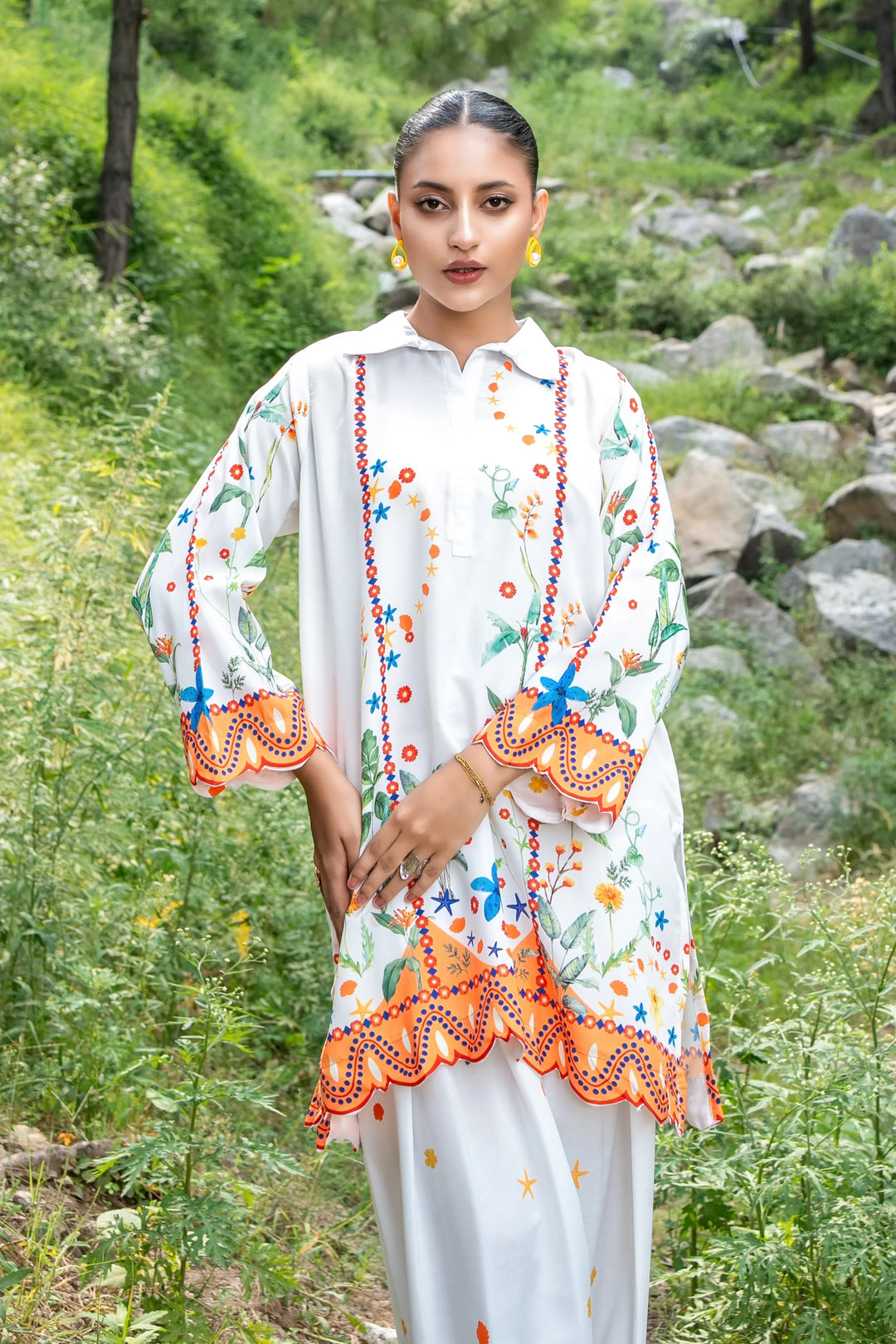 Dhaga Women Pret Printed 2 Piece poly cambric Rita SS25DSP322 - Summer Collection