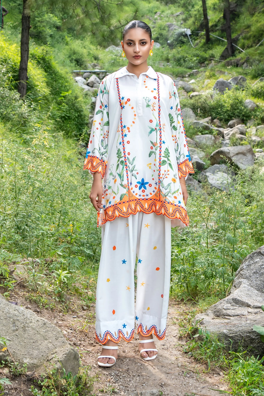 Dhaga Women Pret Printed 2 Piece poly cambric Rita SS25DSP322 - Summer Collection