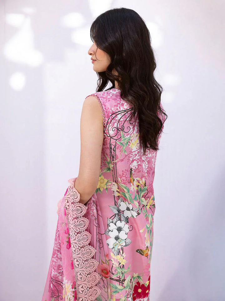 Leya by Roheenaz Embroidered Lawn Suits Unstitched 3 Piece RNZ24L RNZ-05B Coral Cove - Spring Summer Collection