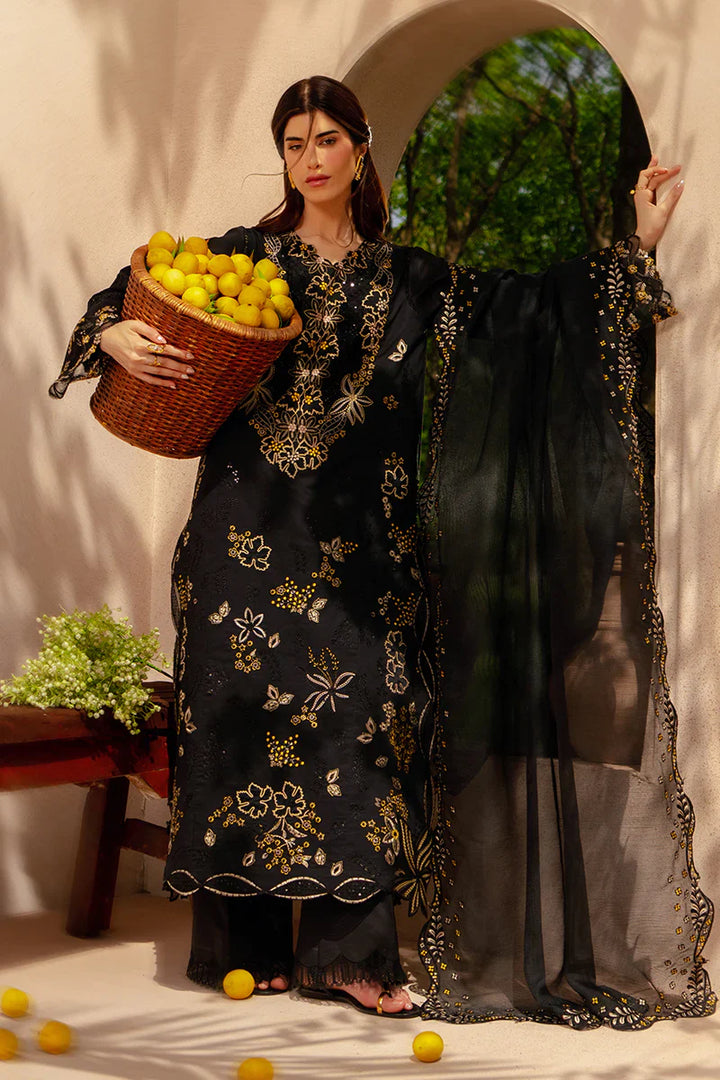 Rang Rasiya Unstitched Embroidered Luxury Lawn 3 Piece Suit RR26ULE LAYL - Eid Collection