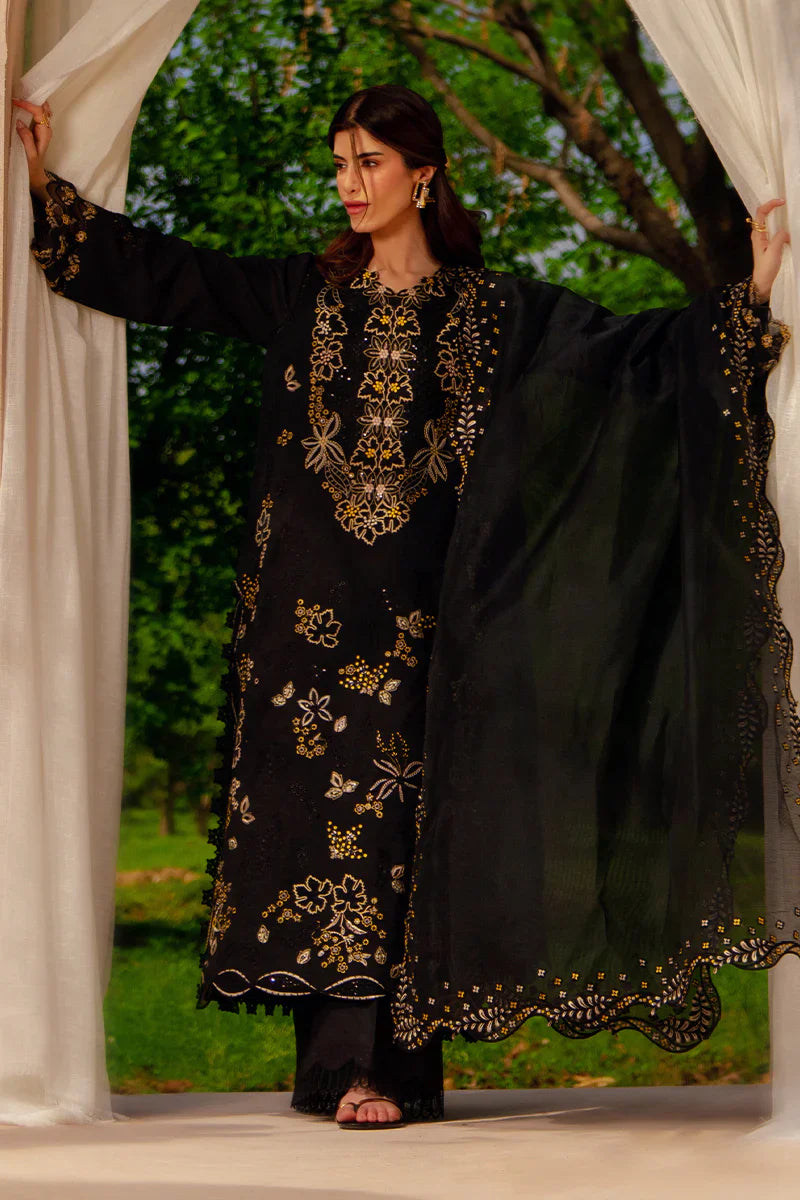Rang Rasiya Unstitched Embroidered Luxury Lawn 3 Piece Suit RR26ULE LAYL - Eid Collection
