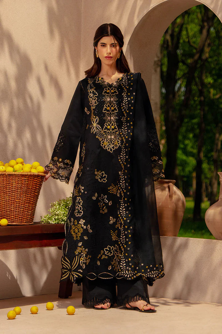 Rang Rasiya Unstitched Embroidered Luxury Lawn 3 Piece Suit RR26ULE LAYL - Eid Collection