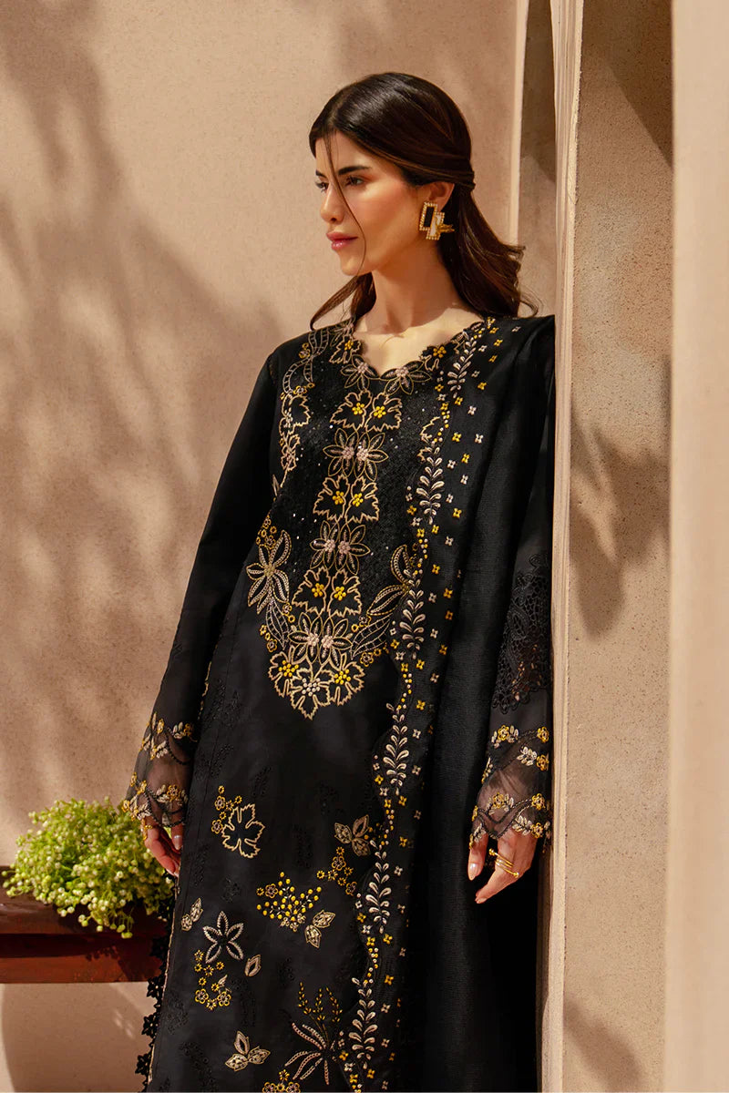 Rang Rasiya Unstitched Embroidered Luxury Lawn 3 Piece Suit RR26ULE LAYL - Eid Collection
