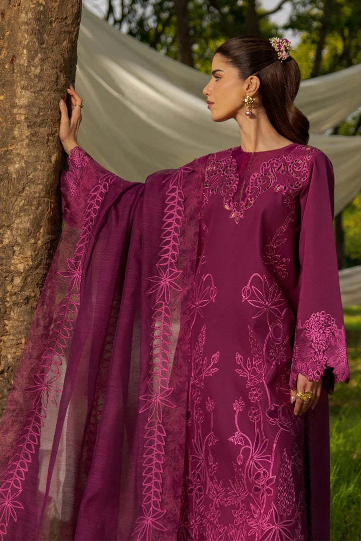 Rang Rasiya Unstitched Embroidered Luxury Lawn 3 Piece Suit RR26ULE ZAHA - Eid Collection