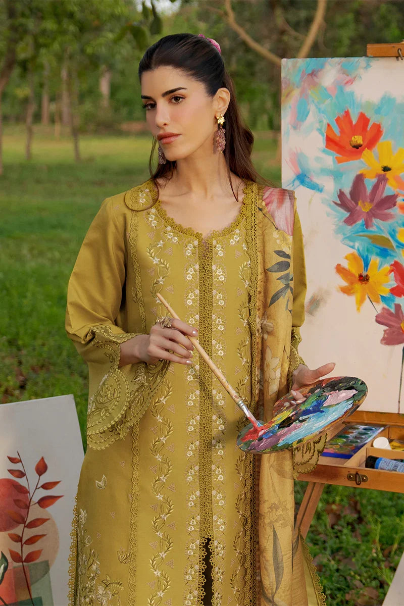 Rang Rasiya Unstitched Embroidered Luxury Lawn 3 Piece Suit RR26ULE HAYA - Eid Collection