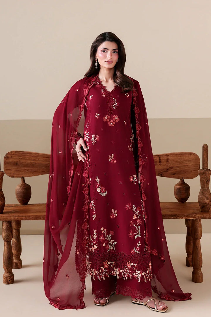 Azure Unstitched Embroidered Lawn 3 Piece Suit Ruby Rose - Festive Collection